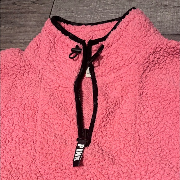 PINK Quarter Zip Sherpa - Picture 3 of 8